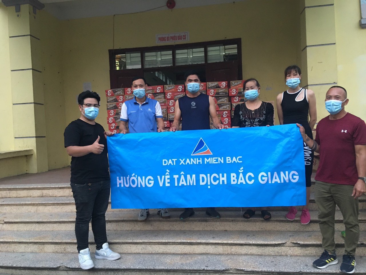 Đất Xanh Miền Bắc hướng về Bắc Giang chung tay đẩy lùi Covid-19