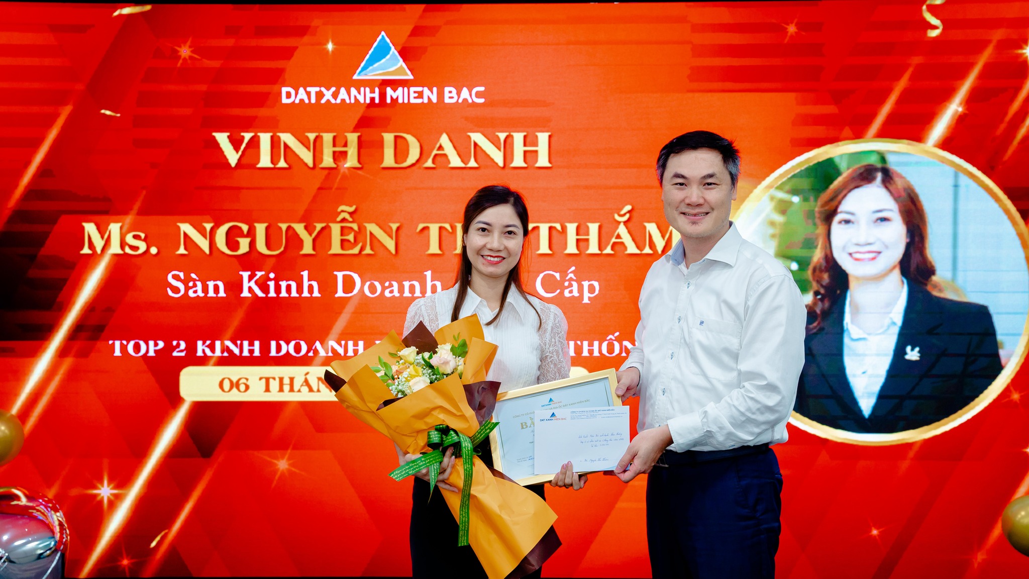 Vinh danh sàn, đội nhóm kinh doanh xuất sắc nhất 6 tháng đầu năm 2023 – hệ thống Đất Xanh Miền Bắc